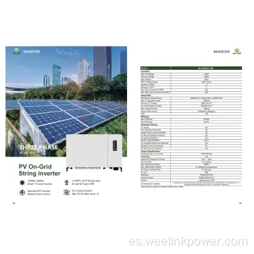 Inverter solar de cadena trifásico de 250kW para PV para PV